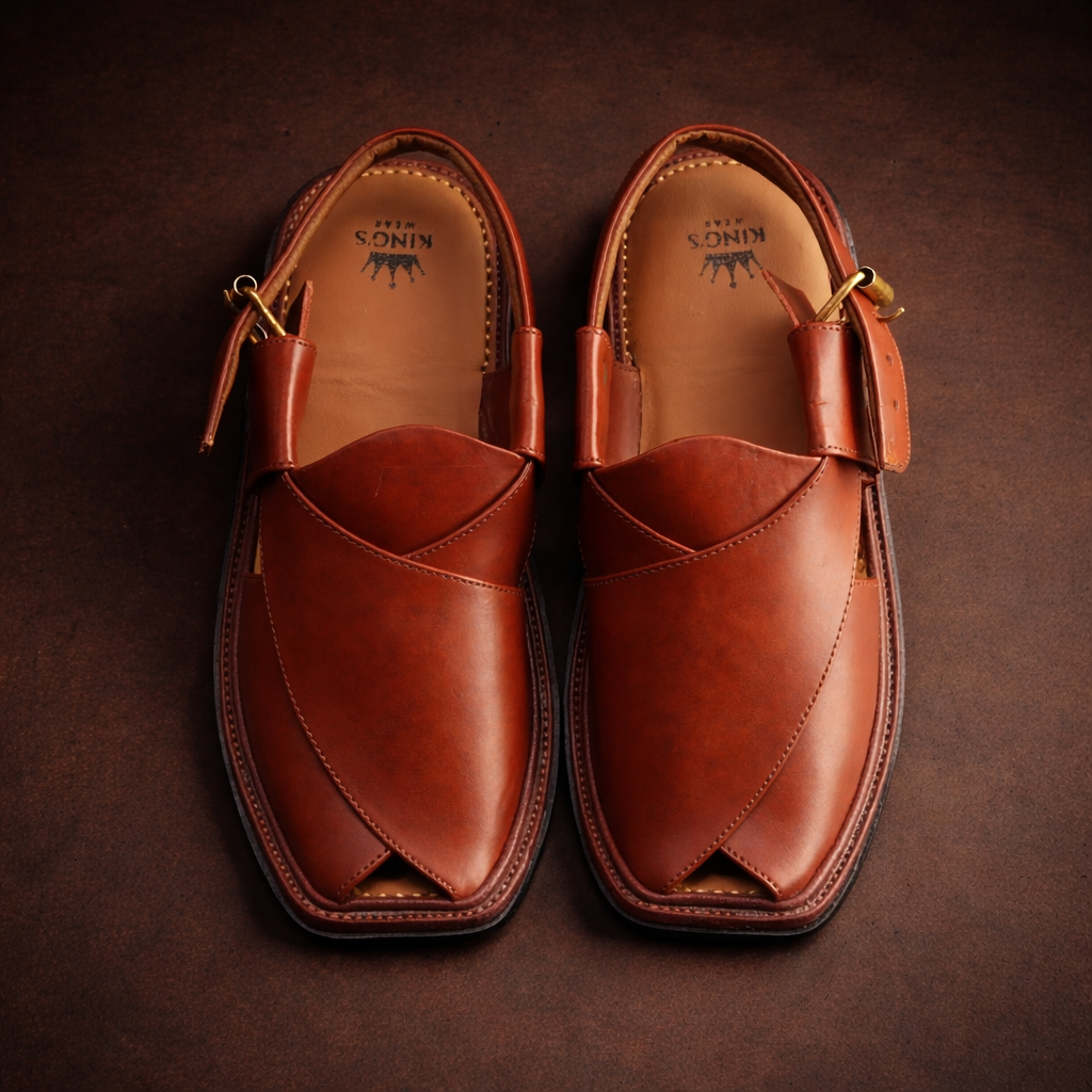 Smart Zalmi Red Peshawari Chappal
