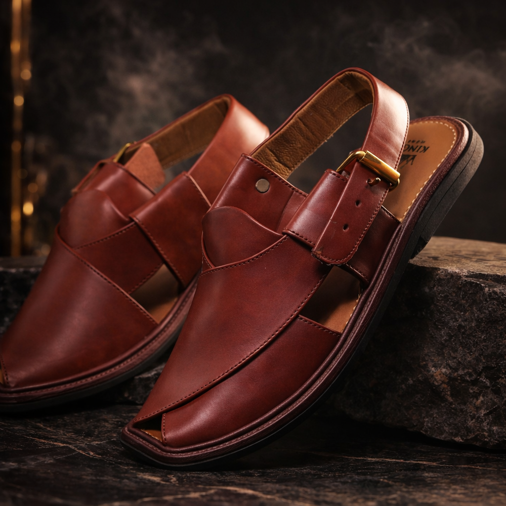 Smart Zalmi Red Peshawari Chappal