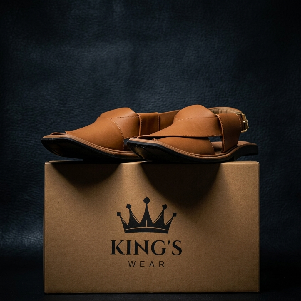 Smart Zalmi Camel Peshawari Chappal