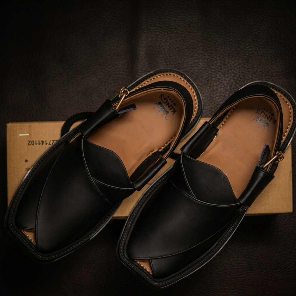 Peshawar Smart Zalmi Black Chappal