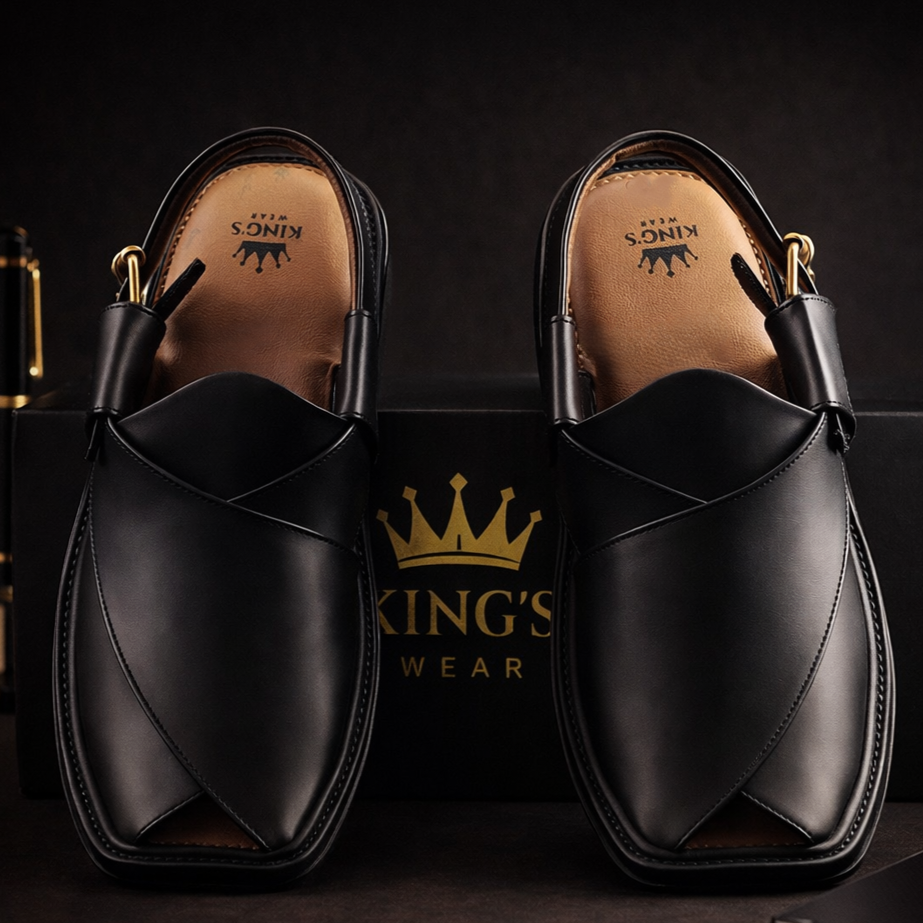 Peshawar Smart Zalmi Black Chappal