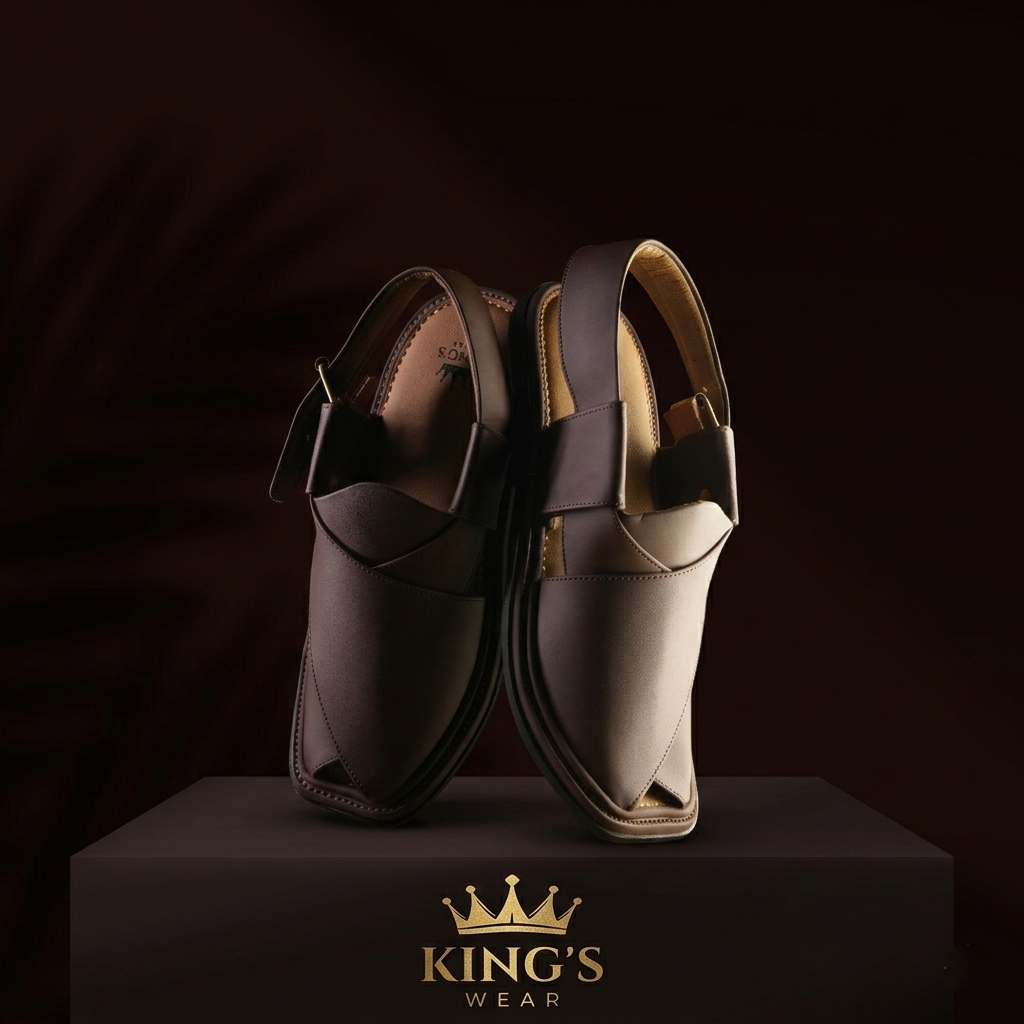 Smart Zalmi Brown Peshawari Chappal