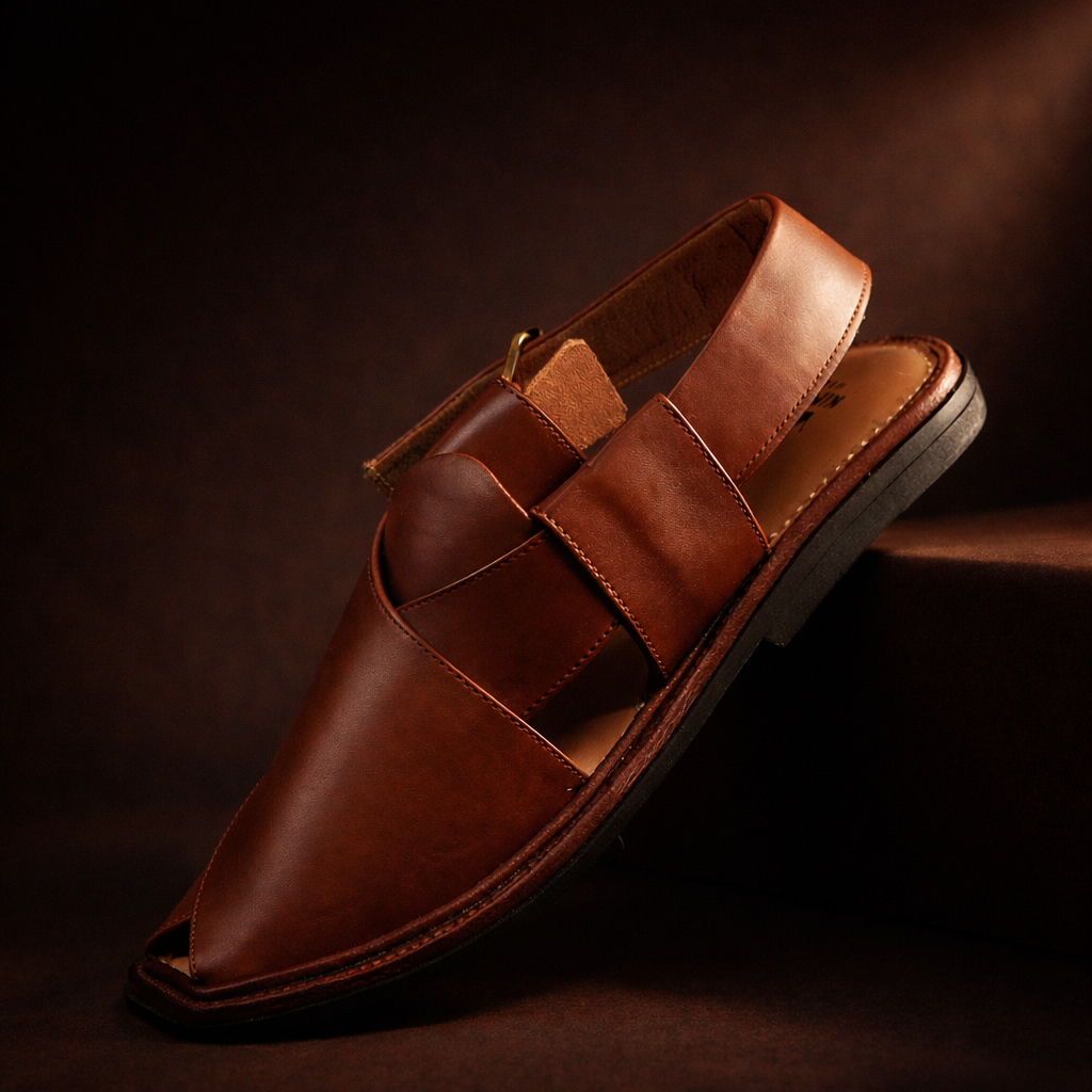 Smart Zalmi Red Peshawari Chappal