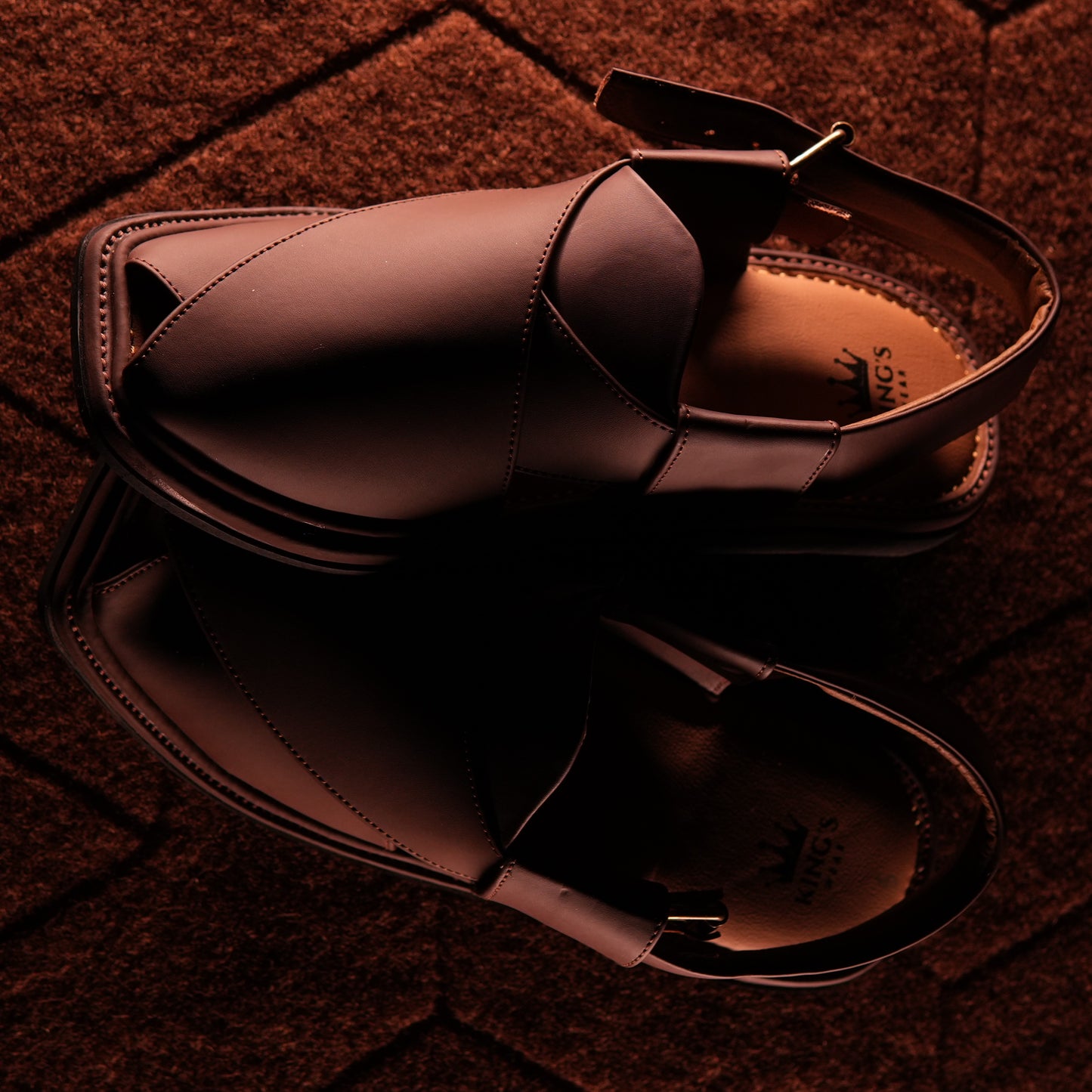 Smart Zalmi Brown Peshawari Chappal