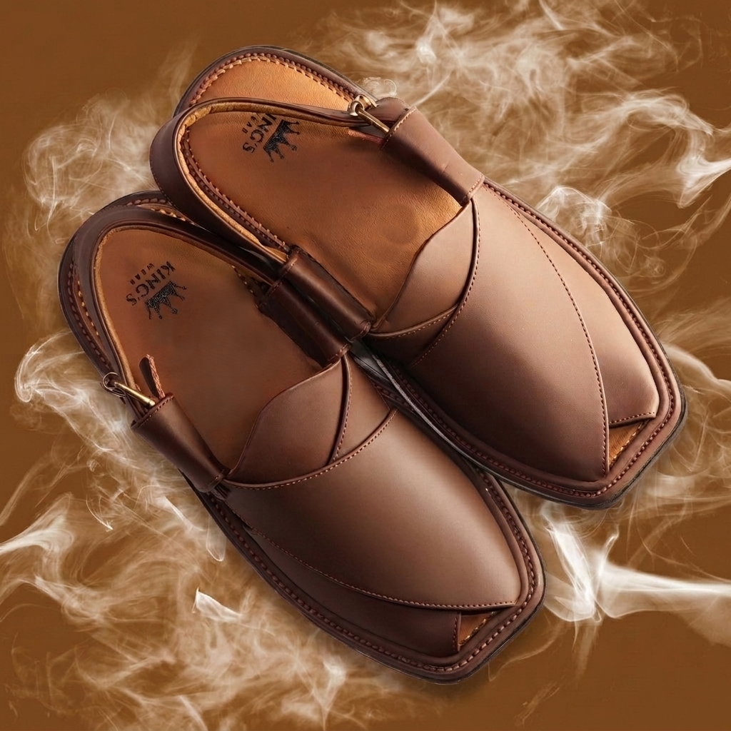 Smart Zalmi Brown Peshawari Chappal