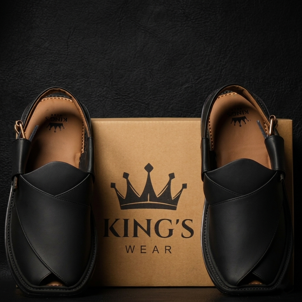 Peshawar Smart Zalmi Black Chappal