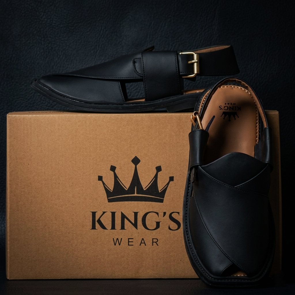 Peshawar Smart Zalmi Black Chappal