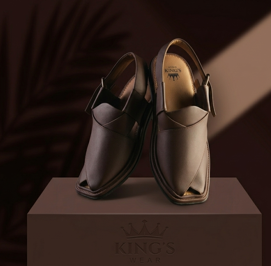 Smart Zalmi Brown Peshawari Chappal