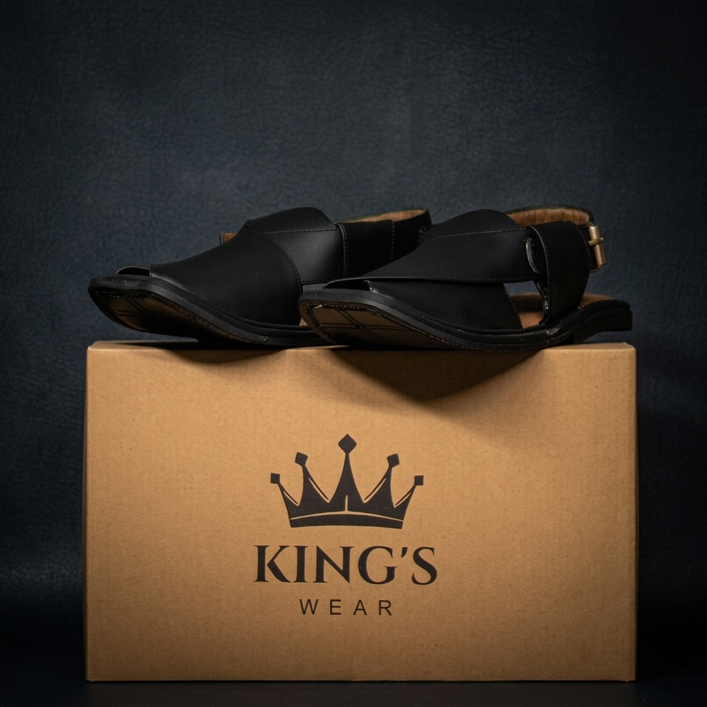 Peshawar Smart Zalmi Black Chappal