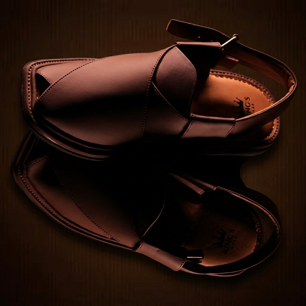 Smart Zalmi Brown Peshawari Chappal