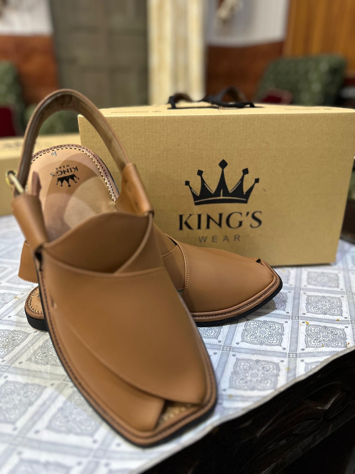 Smart Zalmi Camel Peshawari Chappal